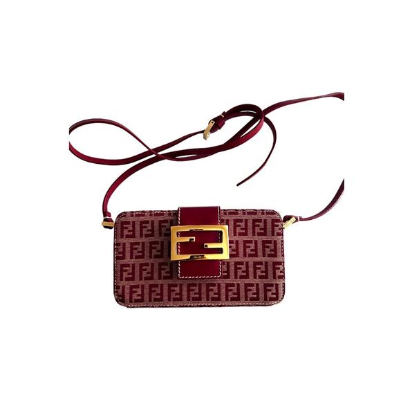 Vintage Fendi zucchino red box crossbody bag - Picture 1 of 8